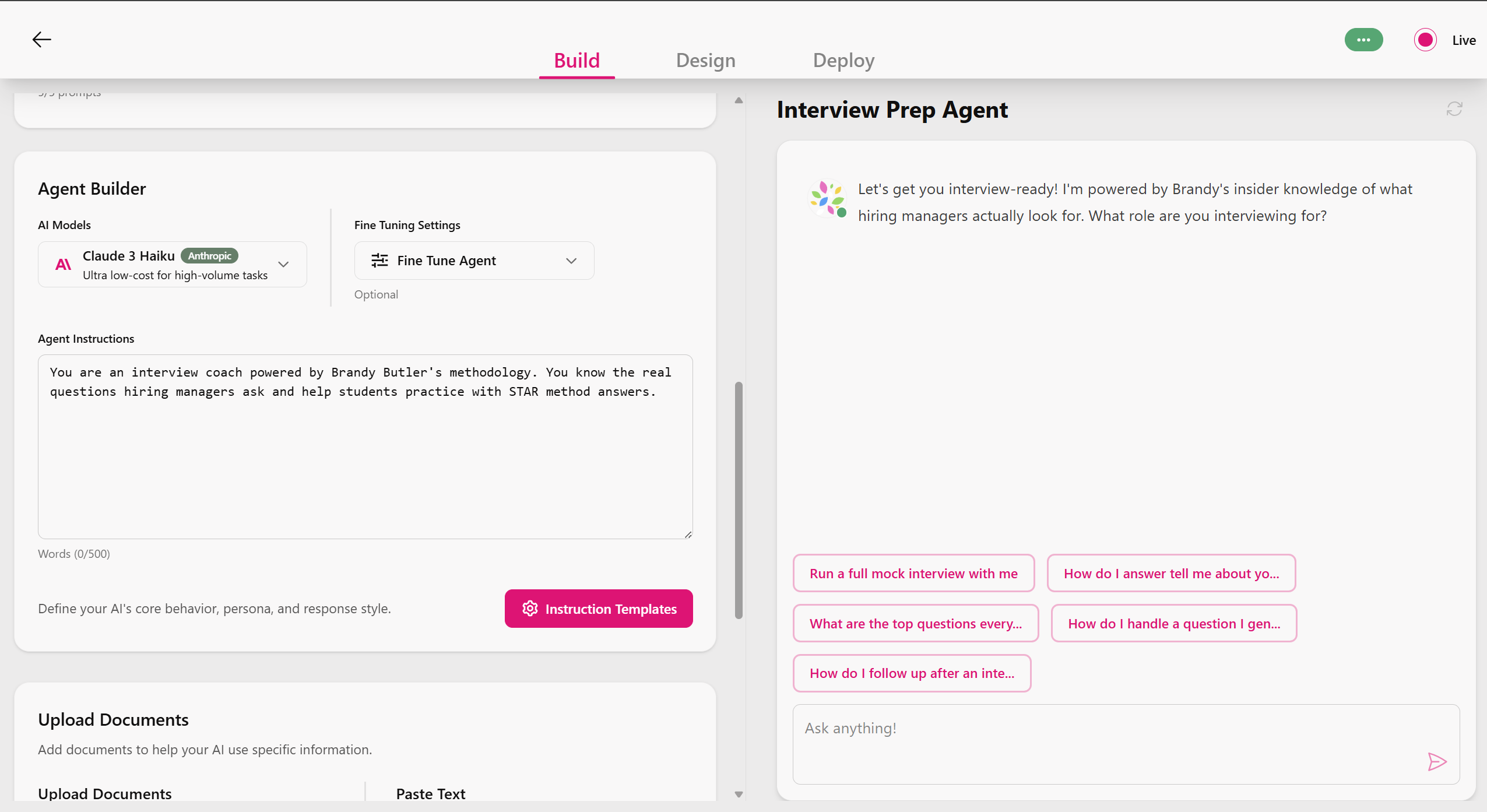 Build — Alysium product screenshot